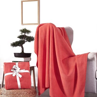 Manta de algodón Dolce Bonita Home para TV, 127 x 155 cm, diseño básico de flores de granada