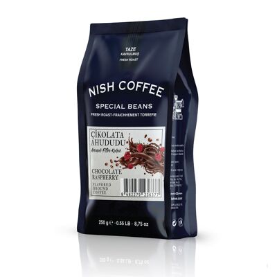 Café de filtro sabor frambuesa Nish Chocolate 250 gr