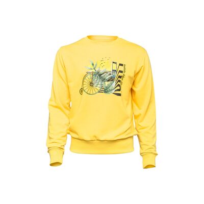 Sudadera para hombre con motivo de la naturaleza de la bicicleta en el Bósforo de BiggDesign
