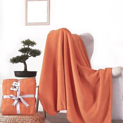 Dolce Bonita Home Cotton TV Blanket 127X155 Basic Ginger