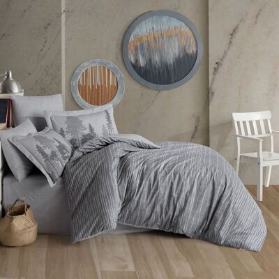 Parure de lit double en popeline - Tully Gray
