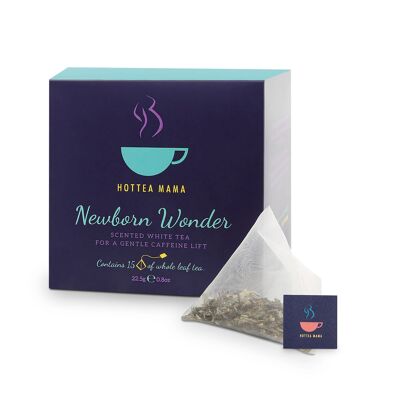 Newborn Wonder Tè bianco e boccioli di rosa - Regalo per il tè della nuova mamma