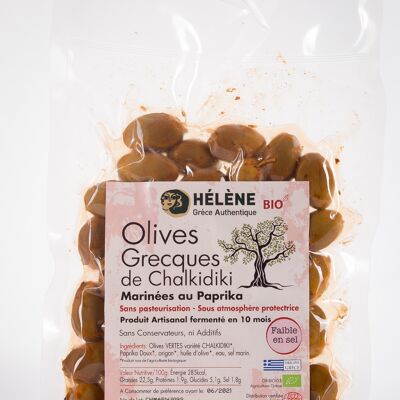 PROMO -10% - Green olives Chalkidikis Paprika Oregano ORGANIC - DLC 09/2024
