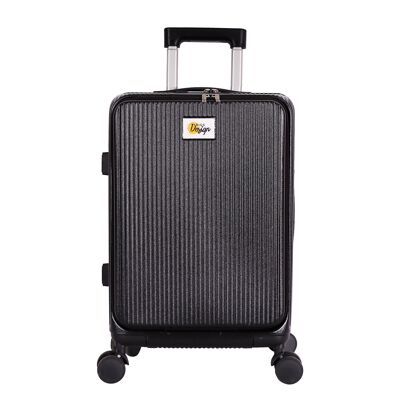 Bagage Biggdesign Moods Up avec porte-gobelet et port USB, 20", noir