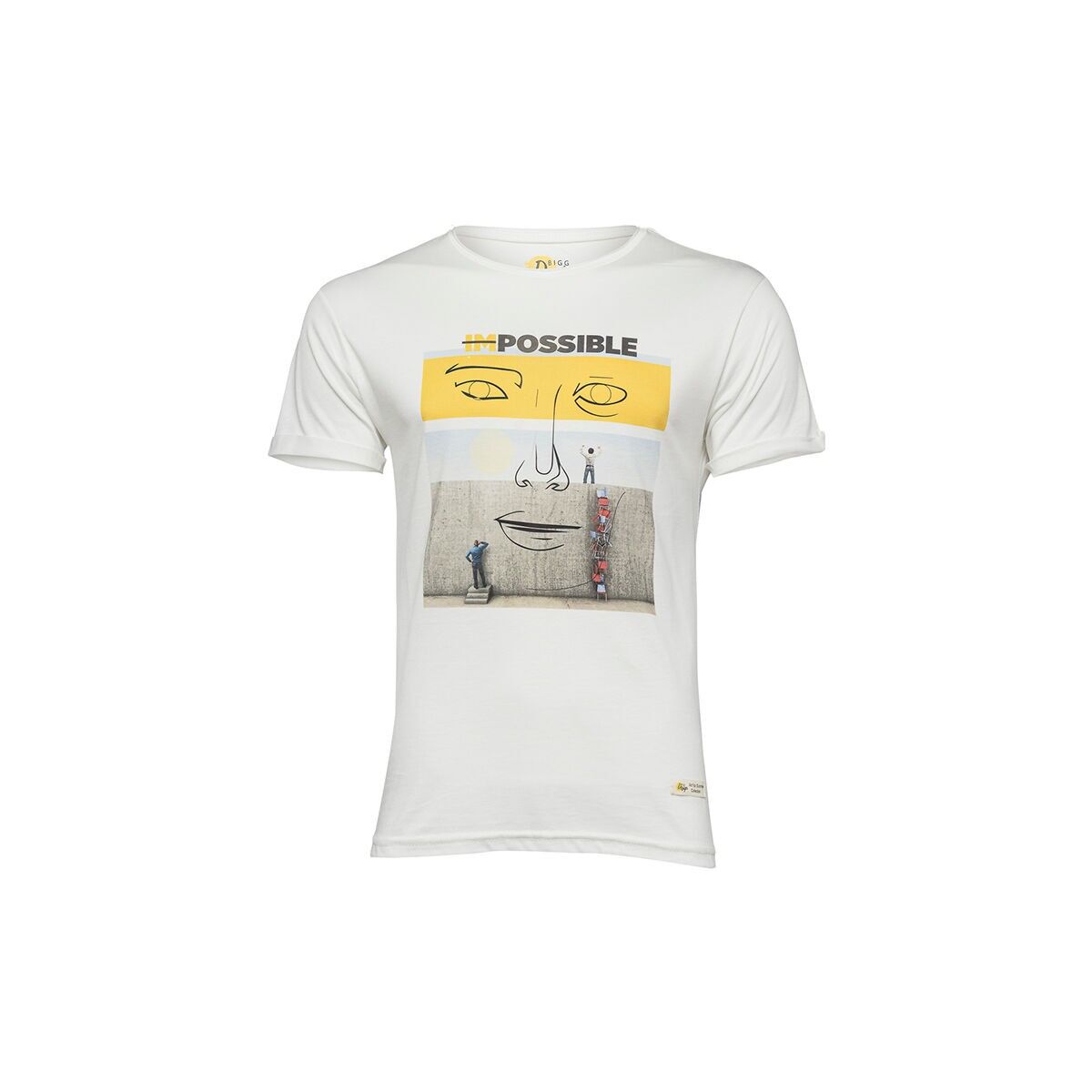 Biggdesign Faces Possible T-shirt girocollo da uomo