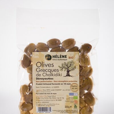 PROMO -10% - ORGANIC pitted Chalkidikis green olives