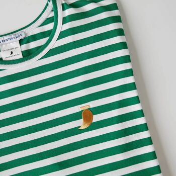 T-shirt Human manches longues Chantal Vert en Coton Bio 2