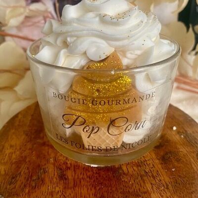 Bougie gourmande pop corn