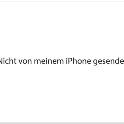 Postkarte "Nicht von meinem iPhone gesendet"