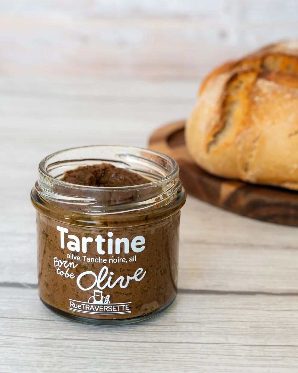 Sauce/Tartinable apéritif végétarien Tapenade / Olivade│ Olive noire variété Tanche ▸ Born to be olive