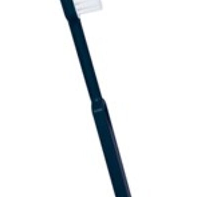 Sacchetto da 10 spazzolini ricaricabili Caliquo in bioplastica blu navy - SOFT
