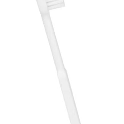 Bag of 10 white Caliquo bioplastic refillable toothbrushes - SOFT