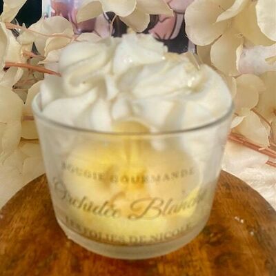 bougie gourmande orchidée blanche