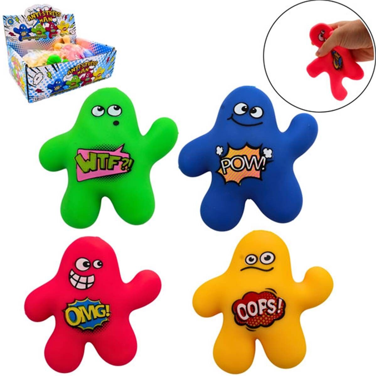 Figurina Antistress 10 Cm OMG 4 Colori Assortiti
