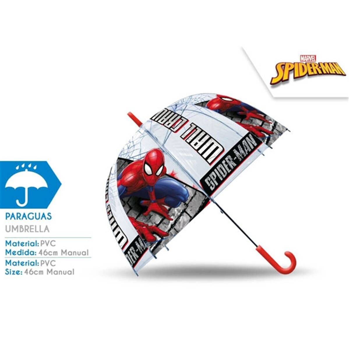 Spiderman Manual Umbrella 46 Cm