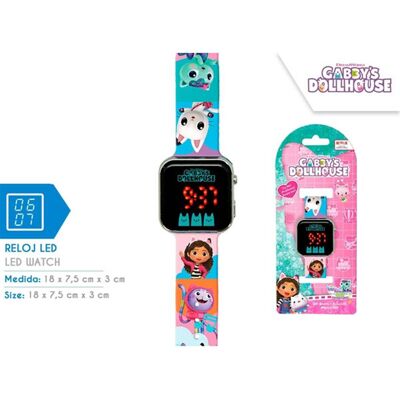 Reloj LED de la casa de muñecas de Gabby