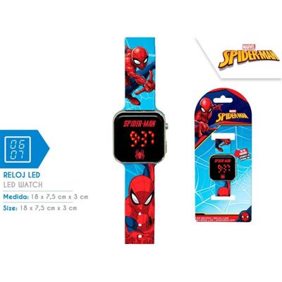 Reloj LED de Spiderman