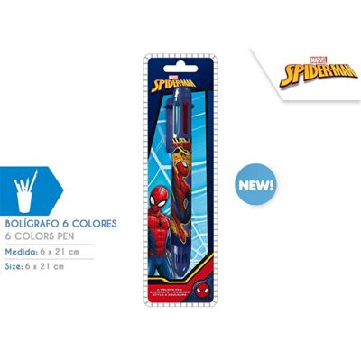Spiderman 6 penne colorate