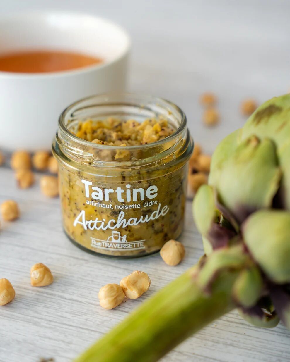 Sauce/Tartinable apéritif végétarien│ Artichaut, cidre et noisette ▸ L'artichaude