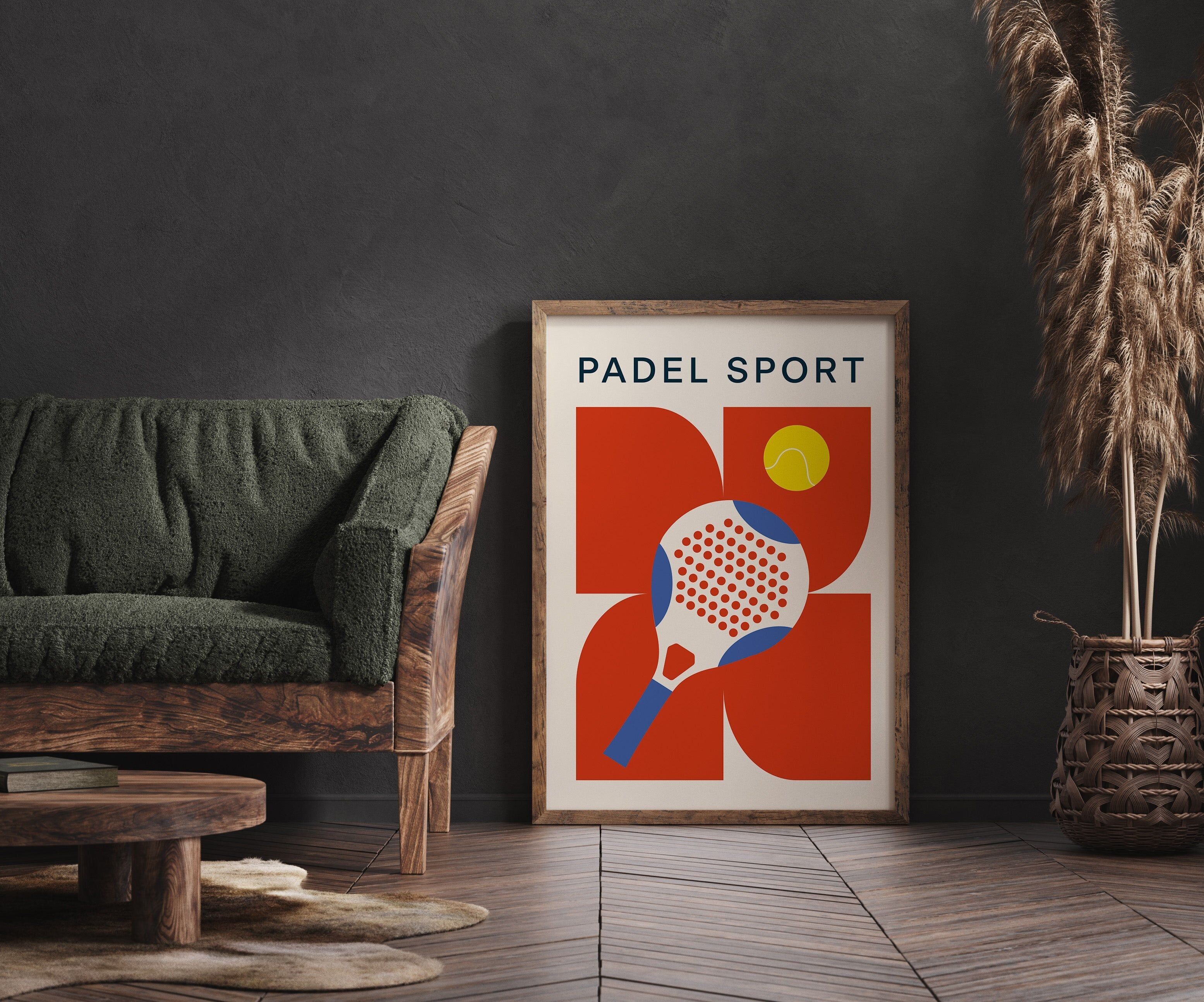 Padel Poster - Minimalistische Sportdekoration