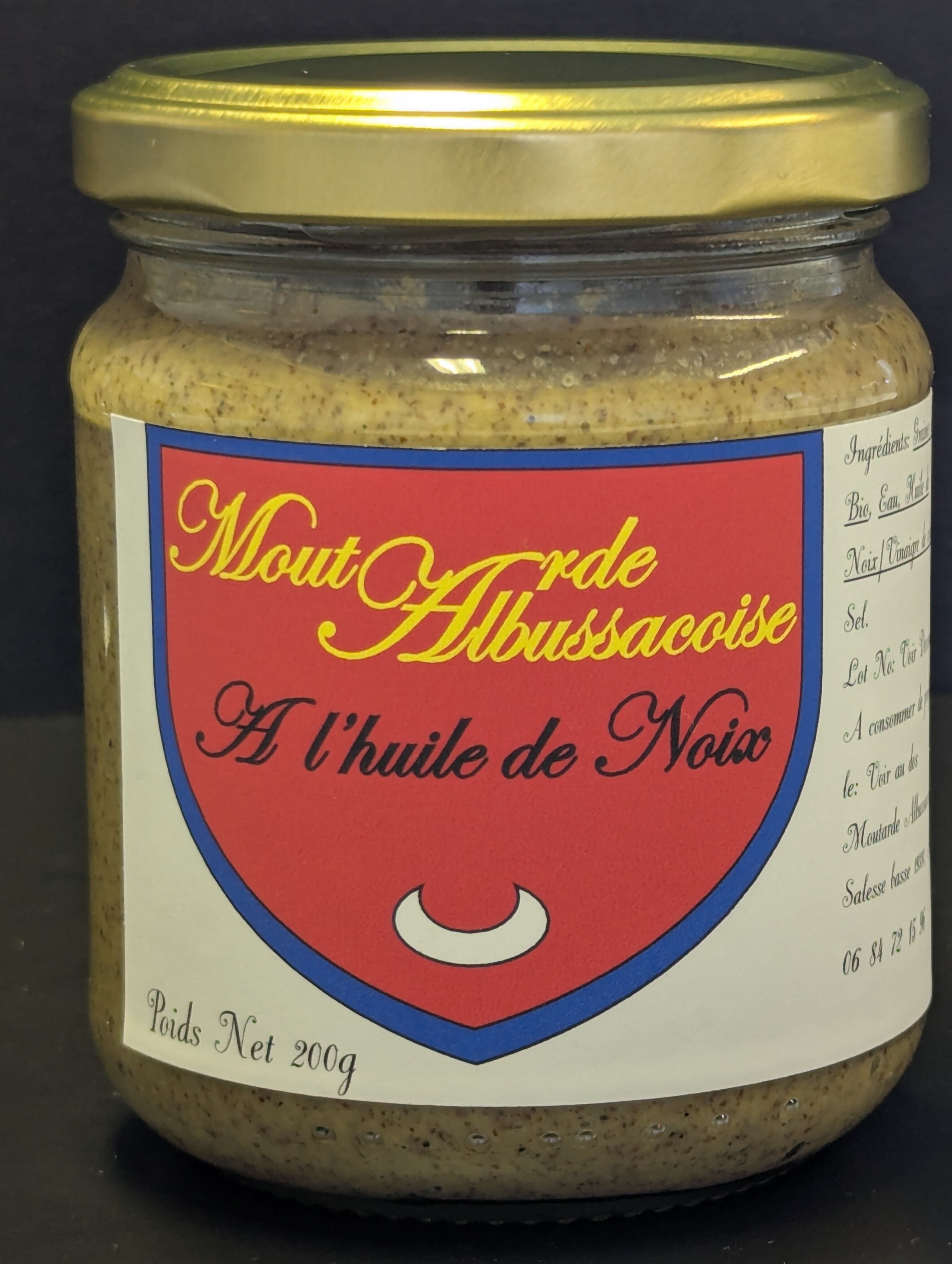 Senf mit Walnussöl 200g