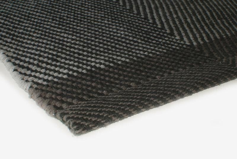 Teppiche - Schwarz Mix Fischgrät