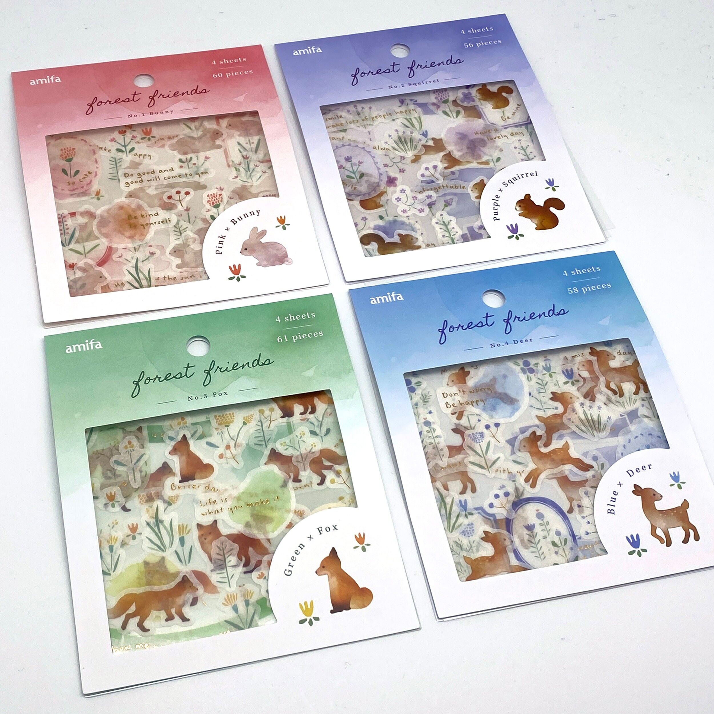 FOREST FRIENDS - Sticker / Aufkleber mit Folienapplikation