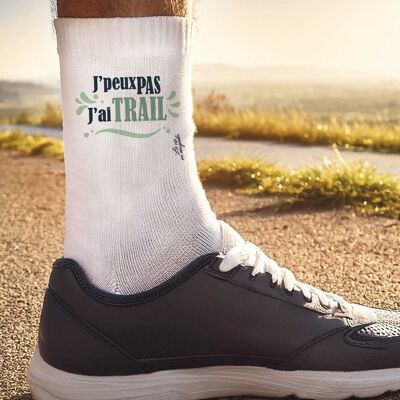 Calcetines - No puedo, tengo trail - regalo para entrenador de trail o para un fanático del trail