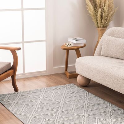 Tappeto Koza Home Alba Grigio Crema 19241A 160 x 230