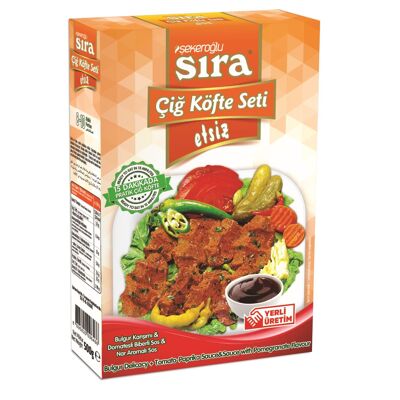 Sıra Çiğ Köfte Set (senza carne) 500g