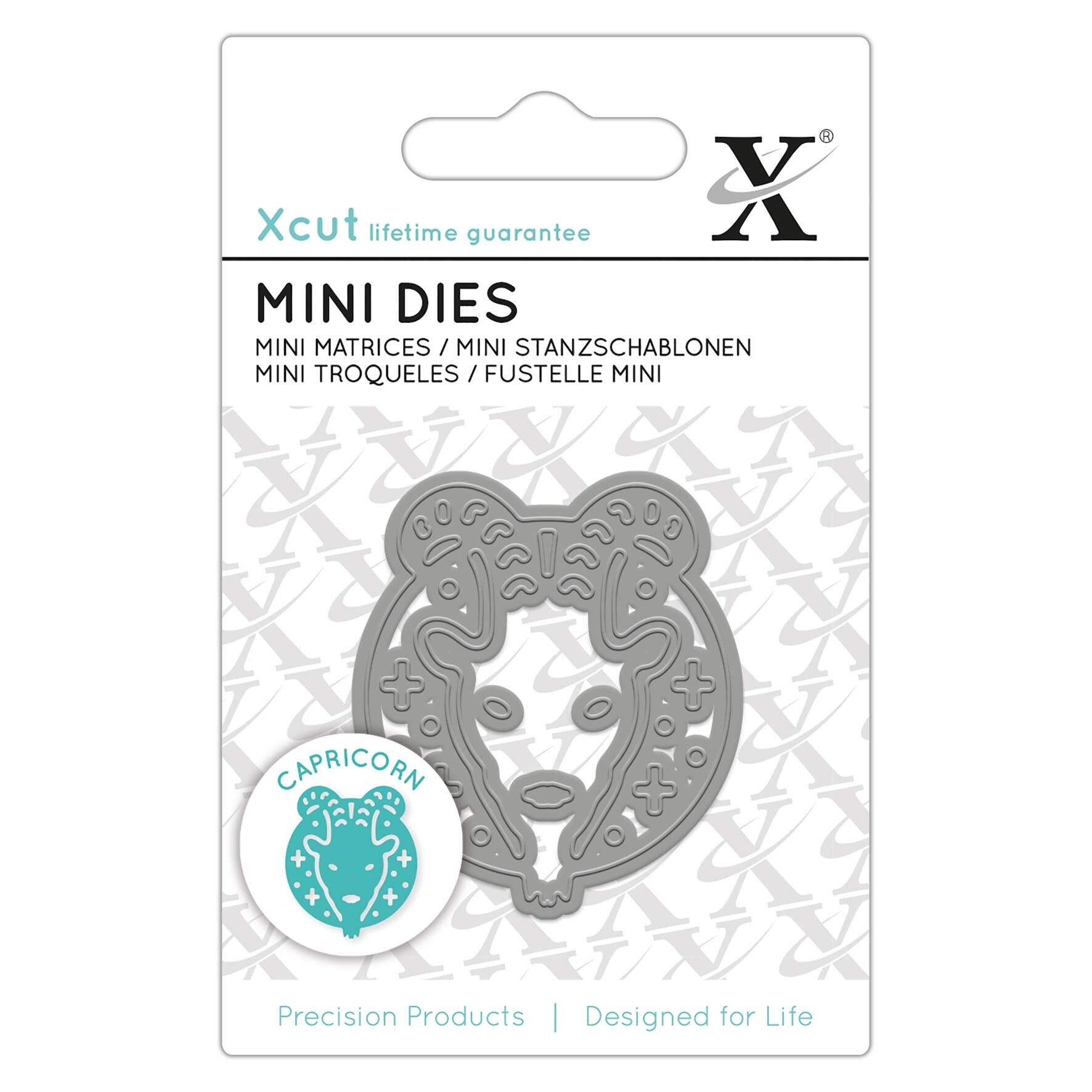 Xcut Mini-Stanzform, Sternzeichen Steinbock, Karbonstahl, Kunst & Handwerk, Karbon-Schneidewerkzeug-Zubehör für schöne Dekoration, Kartenherstellung, Geschenkverpackung, Scrapbooking, Einladungsherstellung, Crafters Companion