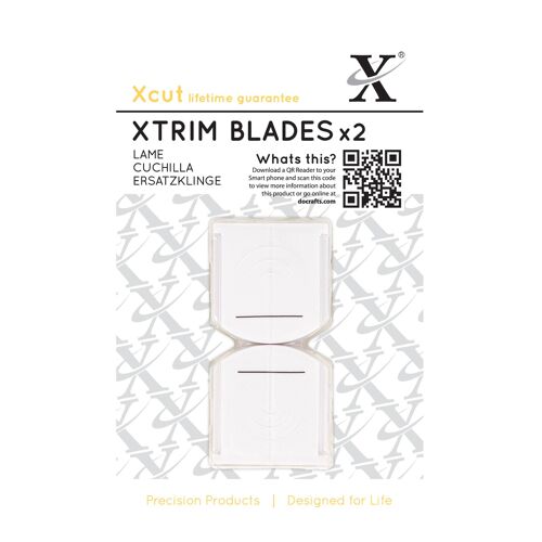 Xcut 13" Xtrim Replacement Straight Blades 2 Pieces For Rotary Paper Trimmer Cutter, Craft, Paper Trimmer For Paper Craft