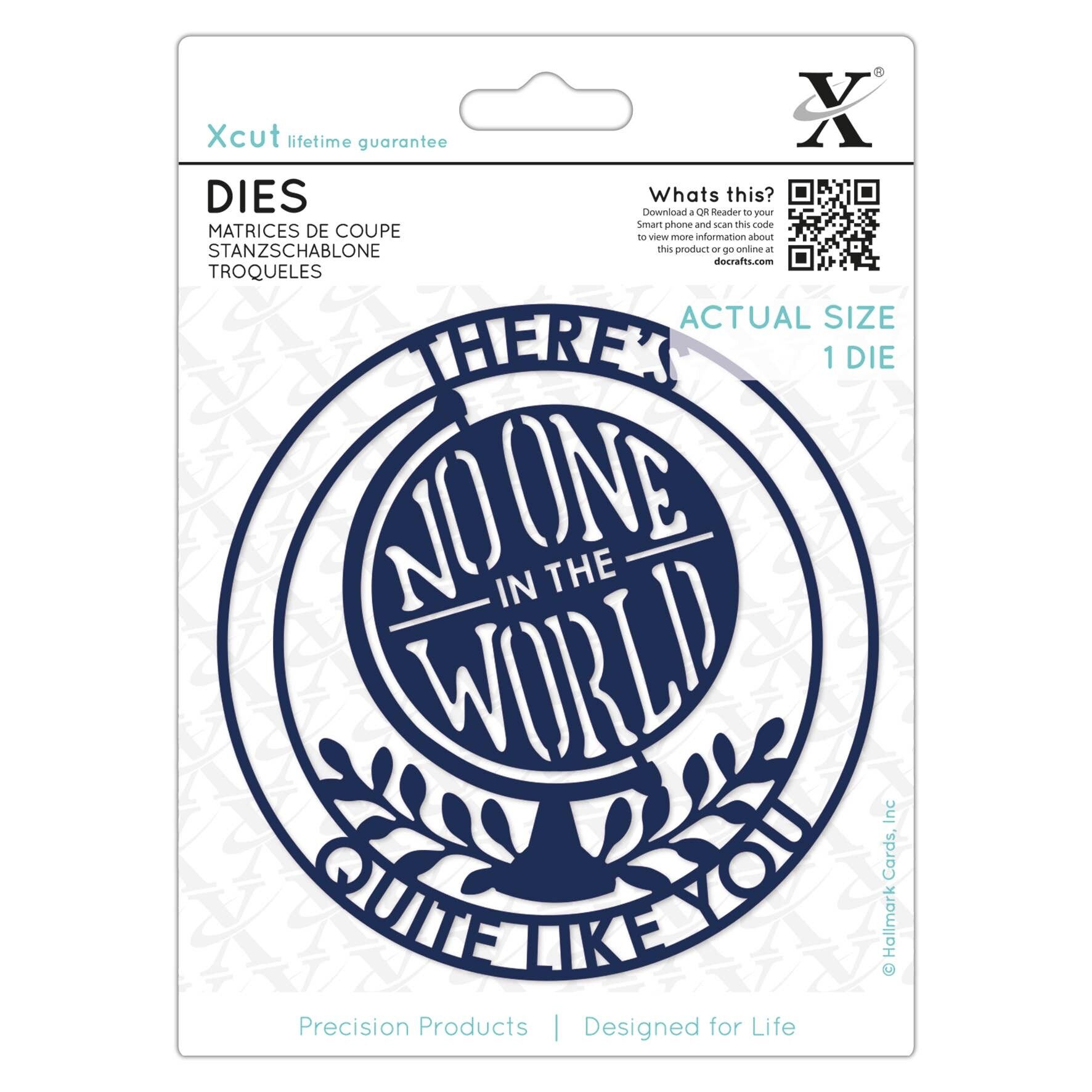 Xcut-Stanzformen, Theres No One In The World, Karbonstahl, Kunst & Handwerk, Schneidewerkzeug, für schöne Dekoration, Kartenherstellung, Geschenkanhänger, Verpackung, Scrapbooking, Einladungsherstellung, Crafters Companion