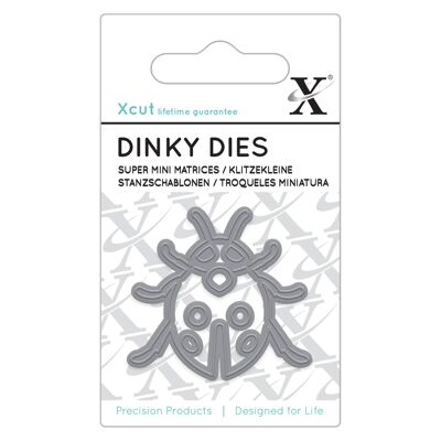 Troqueles Dinky Ladybird de Xcut, acero al carbono, arte y manualidades, suministros para herramientas de corte de carbono, para una hermosa decoración, fabricación de tarjetas, etiquetas de regalo, envolturas, álbumes de recortes, fabricación de invitaciones, Crafters Companion