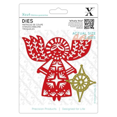 Matrices de découpe Xcut Merry Angel, acier au carbone, art et artisanat, fournitures d'outils de découpe, belle décoration, fabrication de cartes, emballage d'étiquettes cadeaux, scrapbooking, fabrication d'invitations, compagnon d'artisanat