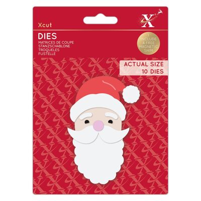 Matrices Xcut, Build-A-Santa, Acier au carbone, Art et artisanat, Fournitures d'outils de découpe, Pour une belle décoration, Fabrication de cartes, Emballage d'étiquettes cadeaux, Scrapbooking, Fabrication d'invitations, Crafters Companion
