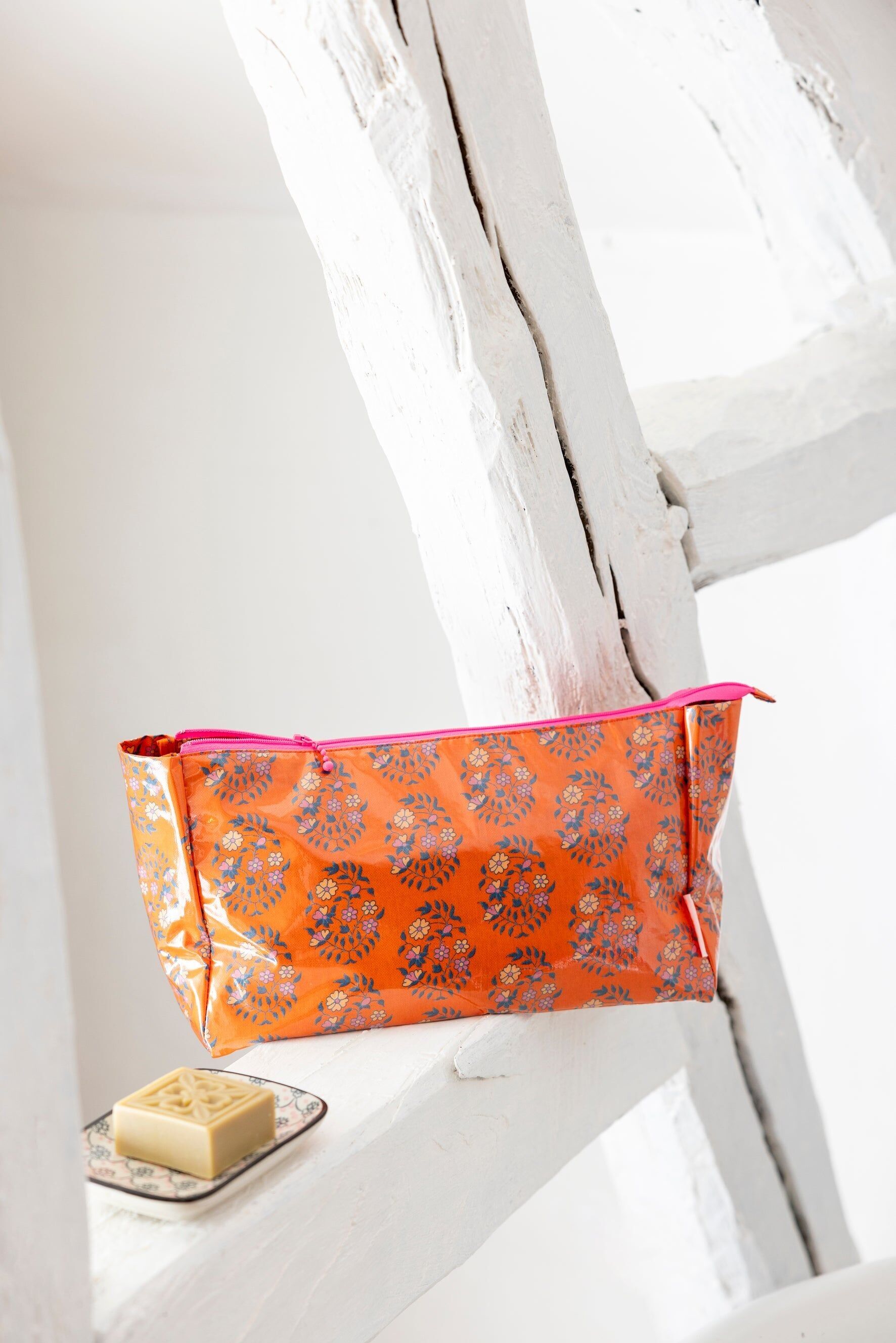 Borsa da toilette Shalin grande arancione