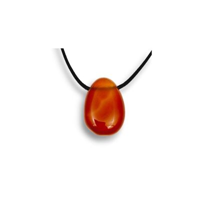 Pendentifs percés travers Cornaline lot x5
