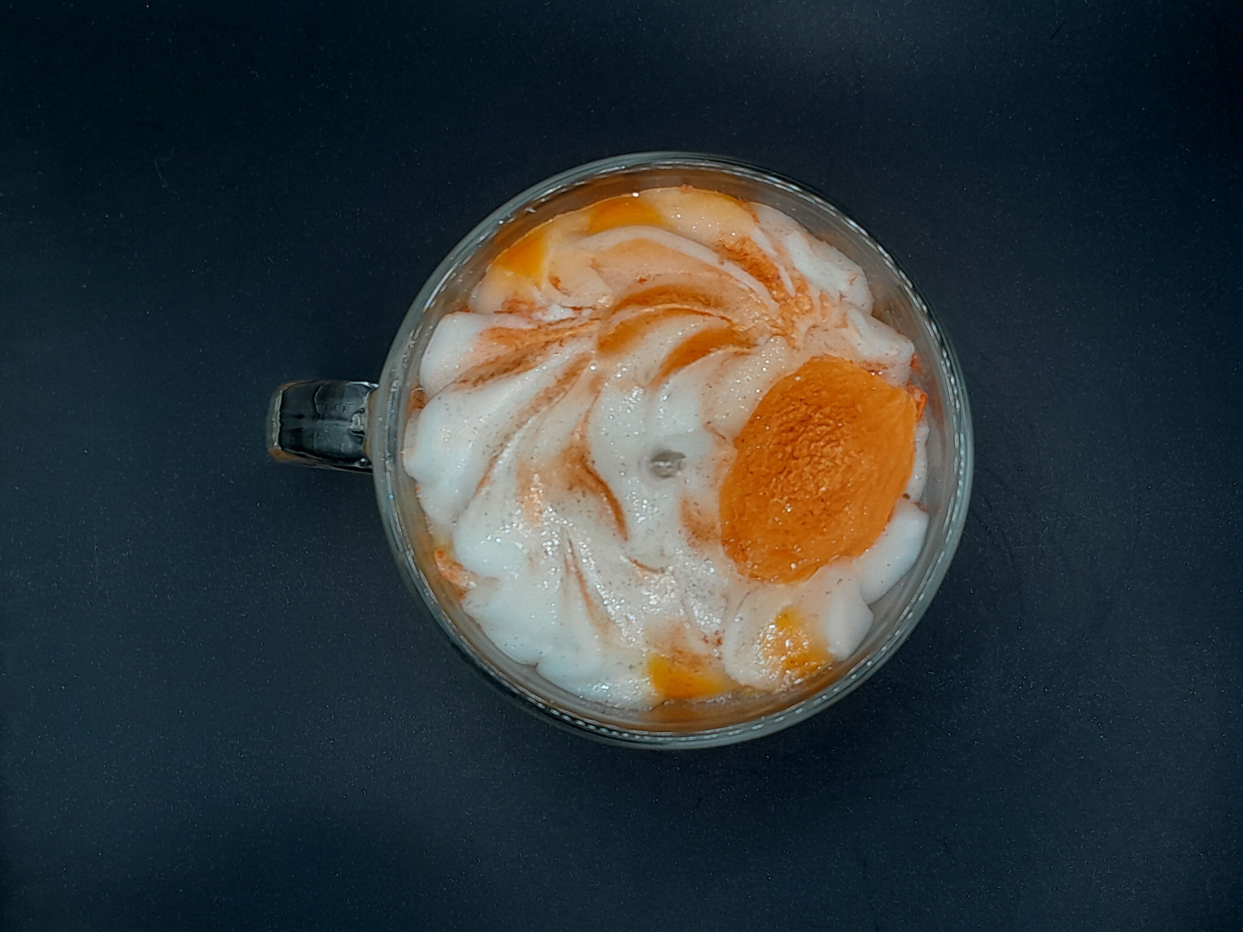 Peach scented candle