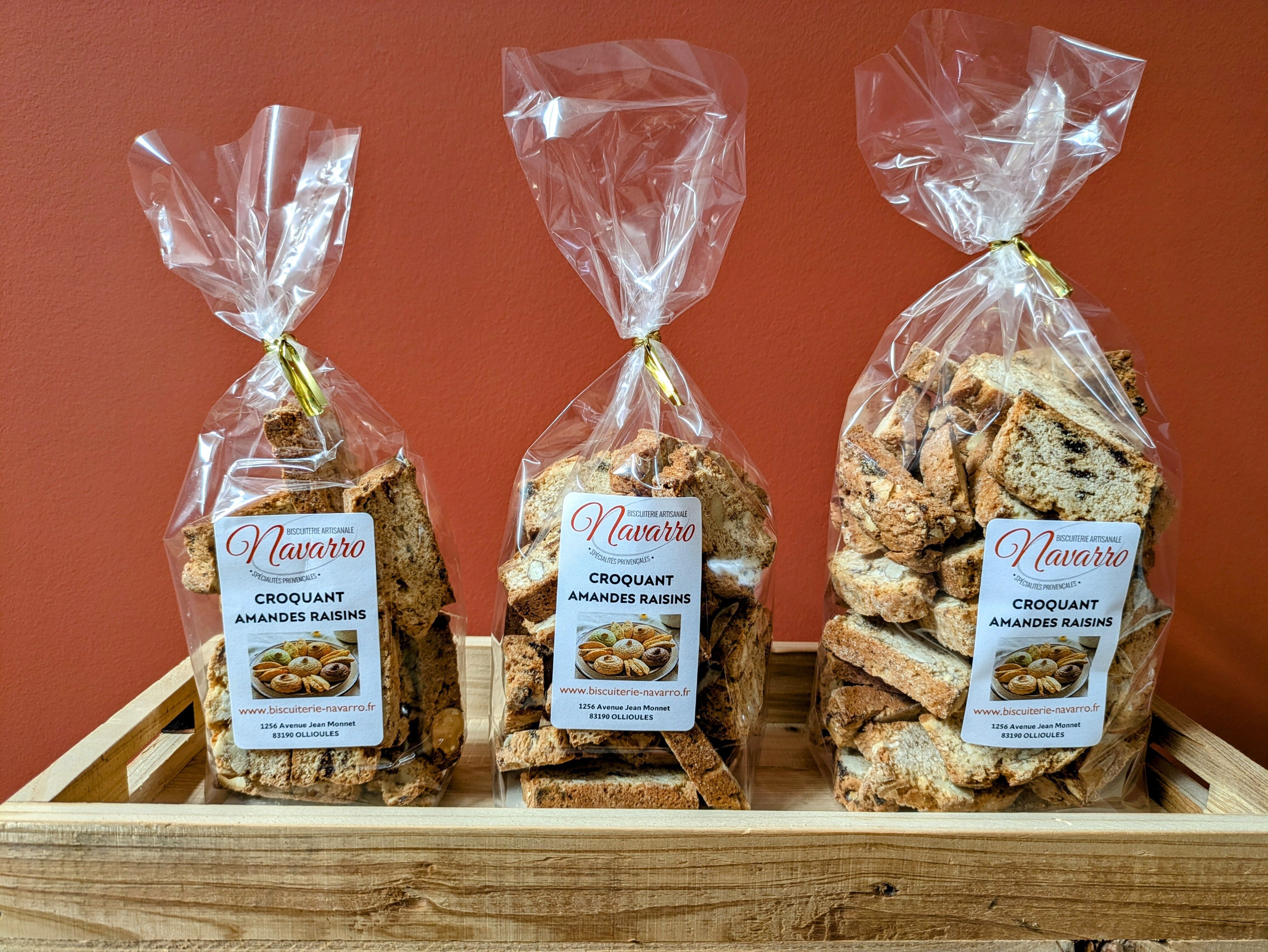 Uvetta croccante alle mandorle in buste da 150g / 250g / 500g