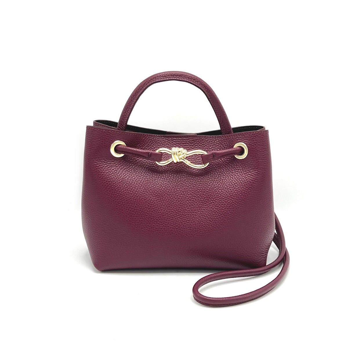 Genuine leather shoulder bag, Made in Italy, art. 112576