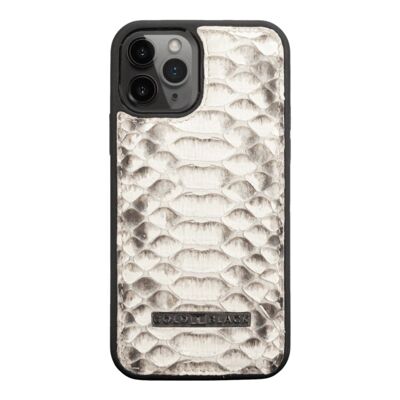 iPhone 12/12 Pro leather sleeve Python Natural