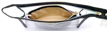 BAG200-019 Trousse de maquillage Shiny Black-Transparent Set 24x16x5cm 3