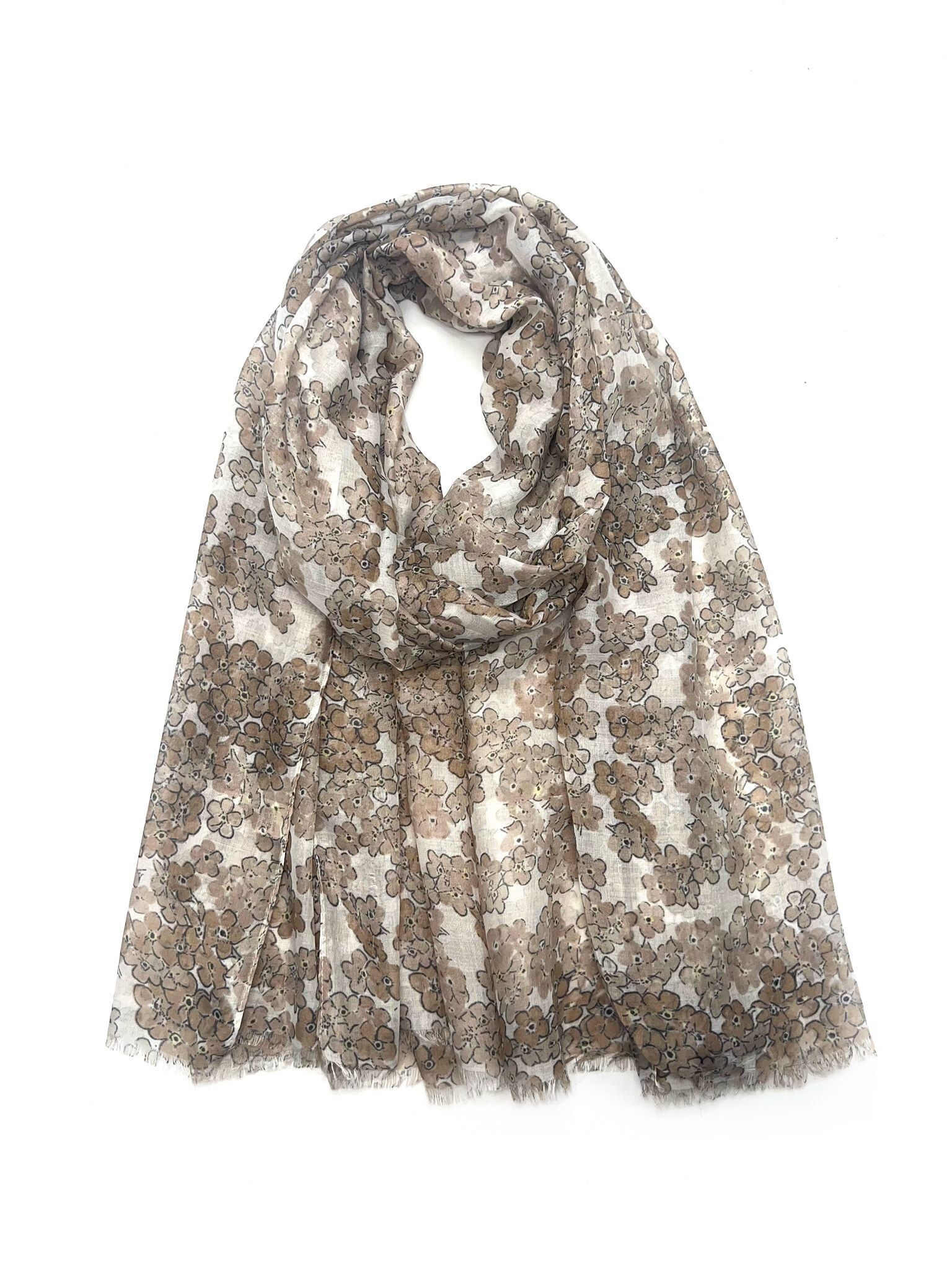 LN-77 Schal mit Blumenmuster