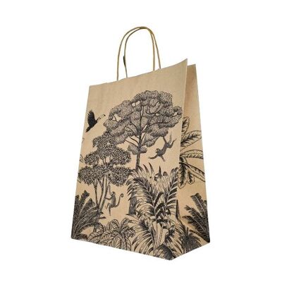 Paper Bag (M) – Jungle – 24x12x32 cm – 100 Pieces