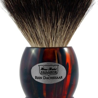 Shaving brush, plastic, havanna (Article No .: 51041)