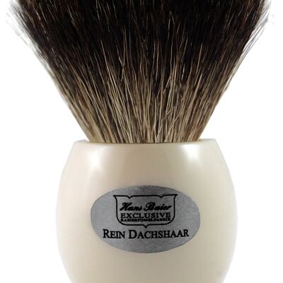 Shaving brush, plastic cream white (Article No .: 51161)