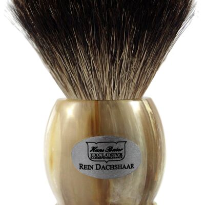 Shaving brush, plastic horn (Article No .: 51341)
