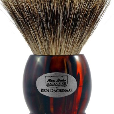 Shaving brush, plastic, havanna (Article No .: 52041)