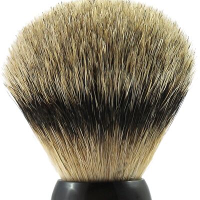 Shaving brush, real horn, dark (Article No .: 53082)